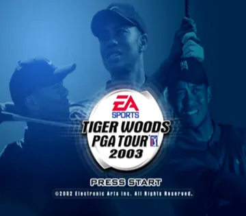 Tiger Woods PGA Tour 2003 screen shot title